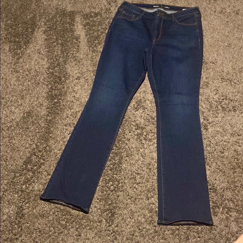 Old Navy Deep Blue Boot Cut Jeans